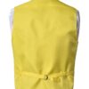 Premium Solid Yellow Vest Pocket Square 4 Piece Set
