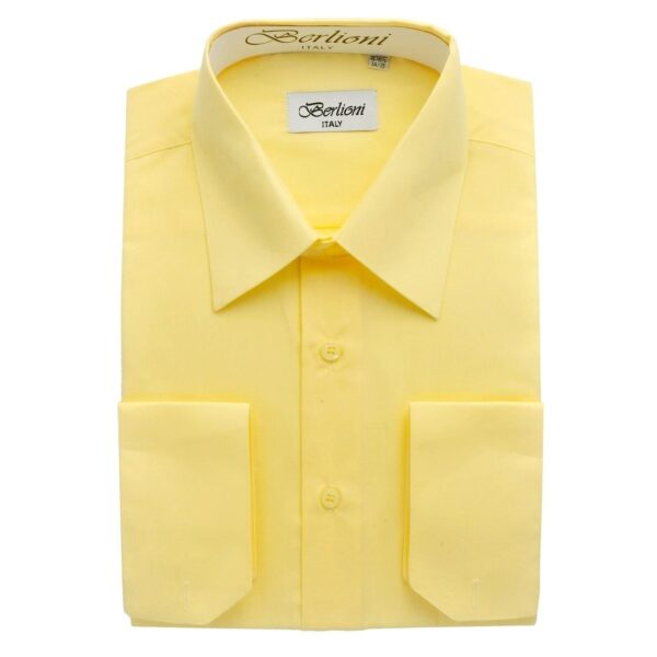 Men’s Premium Formal Shirt for Suits in Yellow Colour