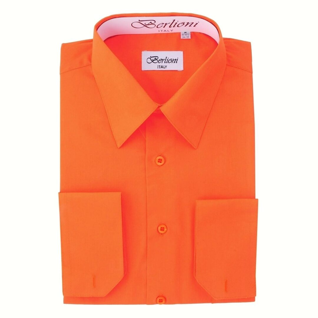 Men’s Premium Formal Shirt for Suits in Orange Colour