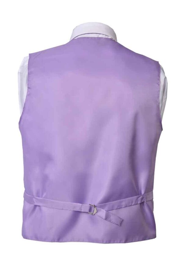 Premium Solid Lavender-Lilac Vest Pocket Square 4 Piece Set