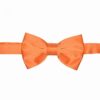 Premium Solid Orange BowTie Pocket Square 4 Piece Set Premium Solid Orange BowTie Pocket Square 4 Piece Set