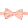 Premium Solid Peach BowTie Pocket Square 4 Piece Set