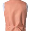 Premium Solid Peach Vest Pocket Square 4 Piece Set