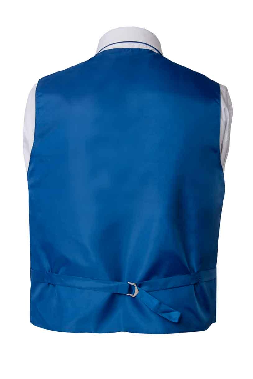 Premium Solid Royal Blue vest Pocket Square 4 Piece Set
