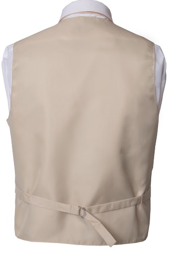 Beige Nude Champagne Vest Set for Suits & Tuxedos