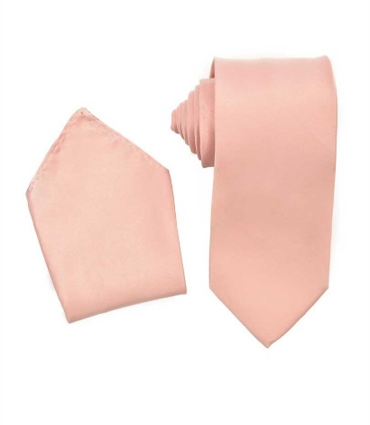 Blush Pink NeckTie Set for Suits & Tuxedos