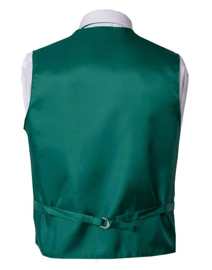 Solid Emerald Green Vest Set for Suits & Tuxedos
