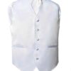 Men's Premium white Solid Vest And Necktie for Suits & Tuxedos Men's Premium white Solid Vest And Necktie for Suits & Tuxedos