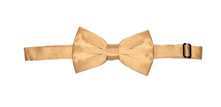 Men's Premium Gold Solid Bow Tie for Suits & Tuxedos
