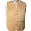 Men's Premium Gold Solid Vest for Suits & Tuxedos Men's Premium Gold Solid Vest for Suits & Tuxedos