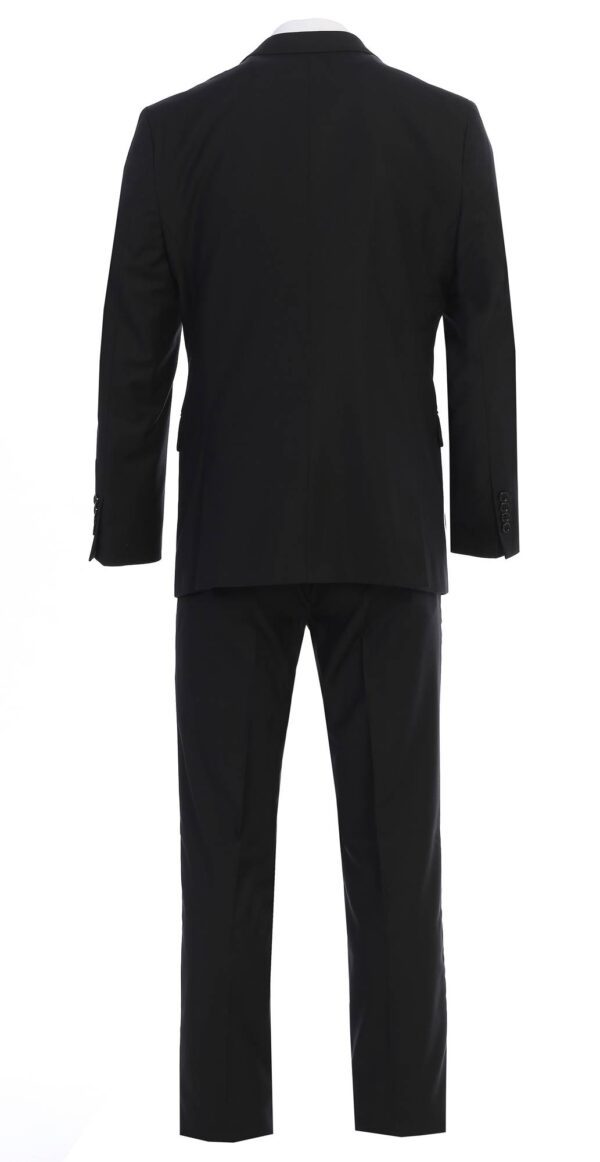 Men’s Premium Black Modern Fit Three Piece Two Button Suits - King ...