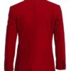 Cherry Red on Black Slim fit Shawl Lapel Tuxedo Set