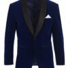 Men's Navy Blue on Black Five Piece Shawl Lapel Tuxedo Set Stunning Design Men's Navy Blue on Black Five Piece Shawl Lapel Tuxedo Set Stunning Design