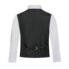 Boy's Premium Solid Dusty Black Formal Vest
