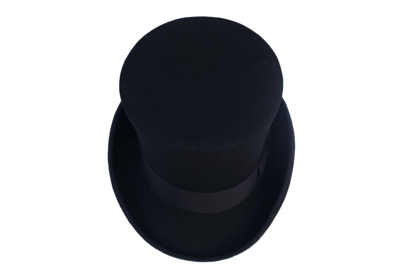 Premium Elegant Men's Black Top Hat