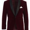 Premium Red on Black Slim fit Five Piece Shawl Lapel Tuxedo Set Premium Red on Black Slim fit Five Piece Shawl Lapel Tuxedo Set