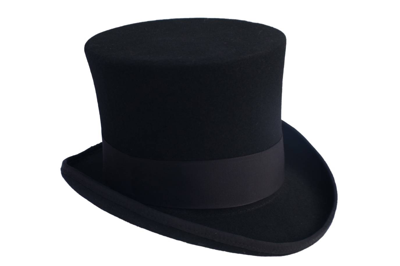 Men's Elegant Men's Black Top Hat 100% Wool