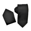 Men's Premium Solid Black NeckTie For Suits