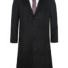 Men's 100% Wool and Cashmere Long Jacket Black Men's 100% Wool and Cashmere Long Jacket Black