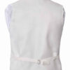 Solid White Vest And Pocket Square 4 Piece Set