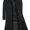 Black Wool and Cashmere Topcoat Outerwear Black Wool and Cashmere Topcoat Outerwear