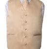 Champagne Vest & NeckTie Set for Suits & Tuxedos Champagne Vest & NeckTie Set for Suits & Tuxedos