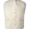 Solid Off-White Vest Set for Suits & Tuxedos