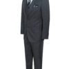Modern Fit Charcoal Gray-Dark Grey Two Button Suit with jacket