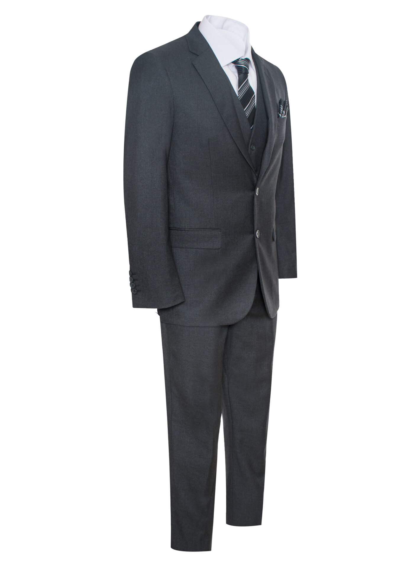 Modern Fit Notch Label Two Button Suit with matching jacket