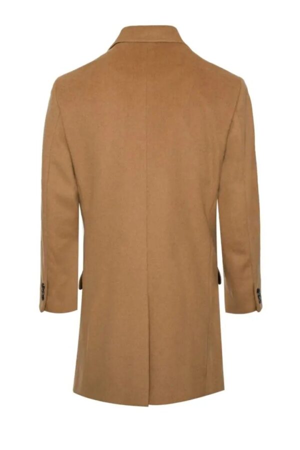 Brown Wool and Cashmere Long Jacket