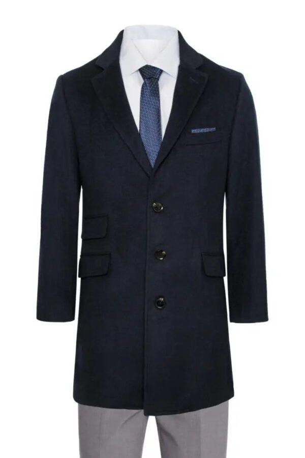 Jacket-Wool and Cashmere Carcoat Outerwear Overcoat