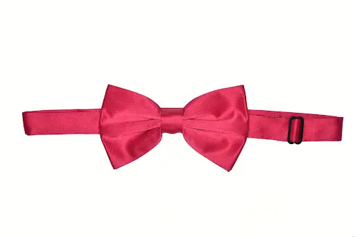 Pink Fuchsia Bow Tie with Matching Pocket Square Set