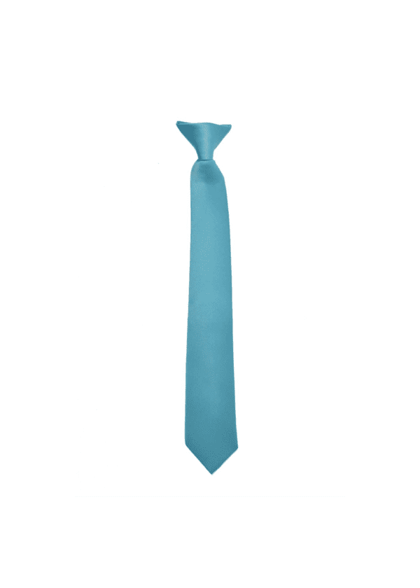 Premium Turquoise Clip-on Necktie for Tuxedos with color combination