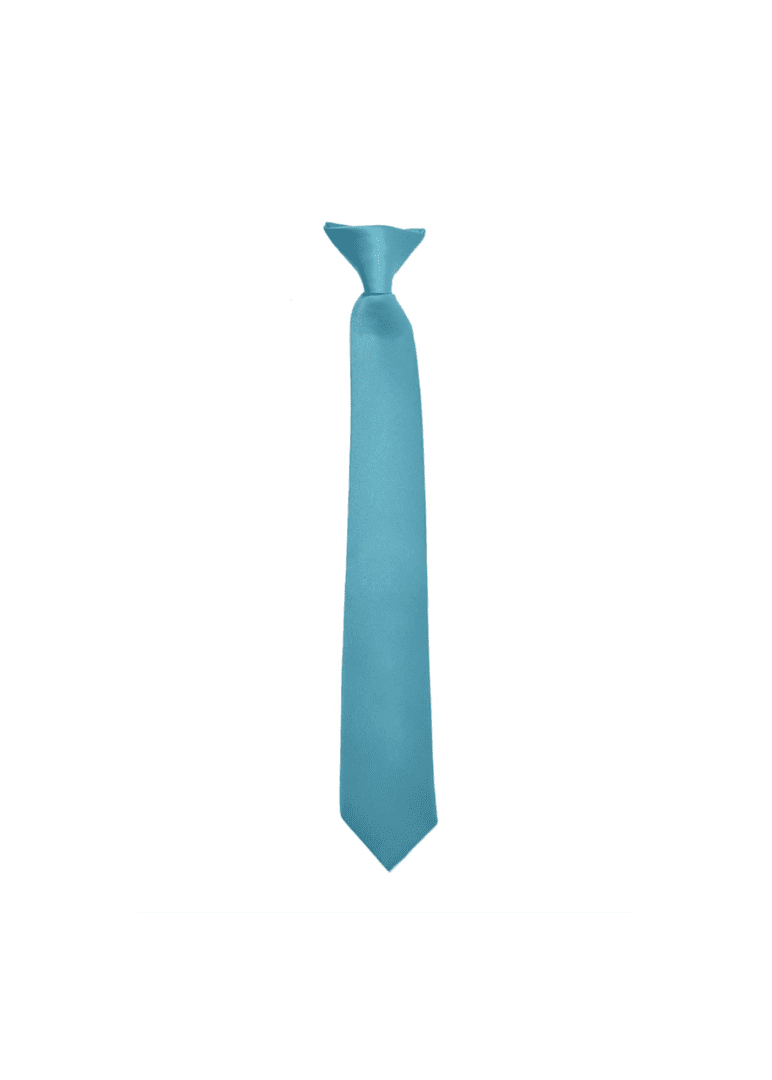 Premium Turquoise Clip-on Necktie for Tuxedos with color combination