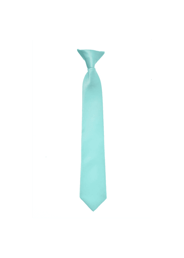 Boy’s Premium Turquoise Clip-on Necktie for Suits
