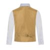 Solid Gold Formal Vest Necktie Bow Tie Three Piece Set for Suits