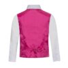 Solid Hot Pink Fuchsia Formal Vest Necktie Bow Tie Three Piece