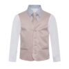 Solid Light Pink Formal Vest Three Piece Set includes matching NeckTie Solid Light Pink Formal Vest Three Piece Set includes matching NeckTie