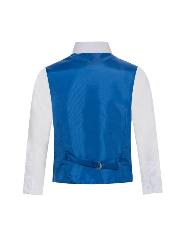Premium Solid Royal Blue Formal Vest Three Piece Set Tuxedos