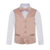 Premium Solid Dusty Pink Blush Formal Vest Three Piece Set for Suits Premium Solid Dusty Pink Blush Formal Vest Three Piece Set for Suits