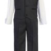 Boys Premium Dark Grey Five Piece Shawl Lapel Tuxedo wirh Bowtie Set Boys Premium Dark Grey Five Piece Shawl Lapel Tuxedo wirh Bowtie Set