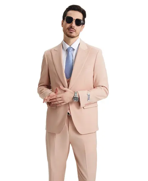 Premium Rose-Gold Three Piece suit Set