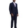Men's Navy-Blue Three Piece suit Set