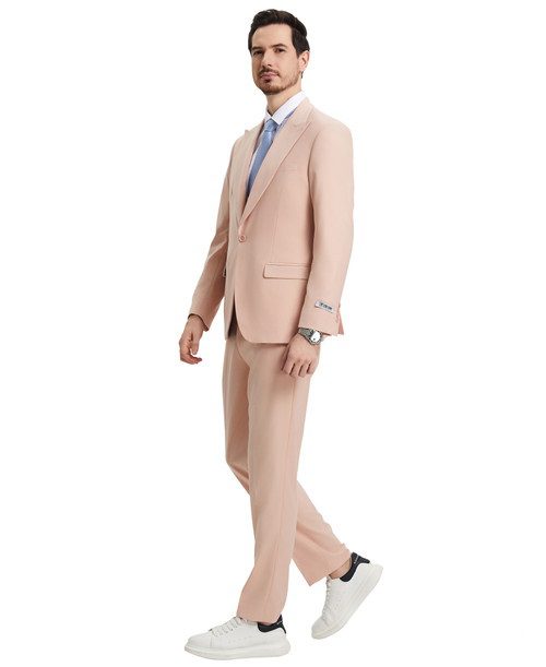 Premium Blush-Pink Three Piece suit