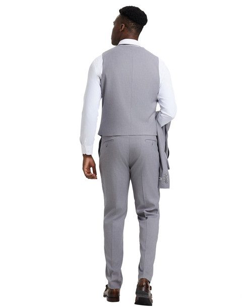Premium Light-Gray Three Piece suit Set