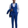 Premium Royal-Blue Three Piece suit Set Premium Royal-Blue Three Piece suit Set