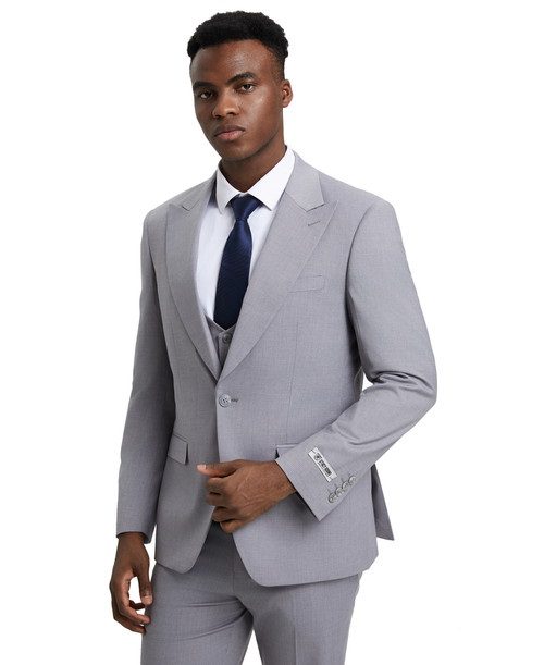 Men's Premium Light-Gray Three Piece suit Set