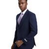 Men's Premium Navy-Blue Three Piece suit Set