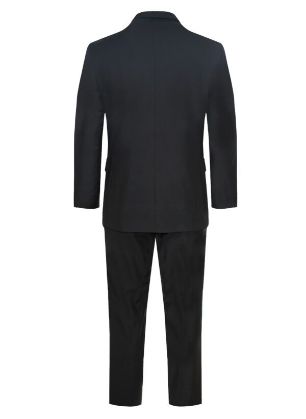Black 8 Piece suit with Pocket square set