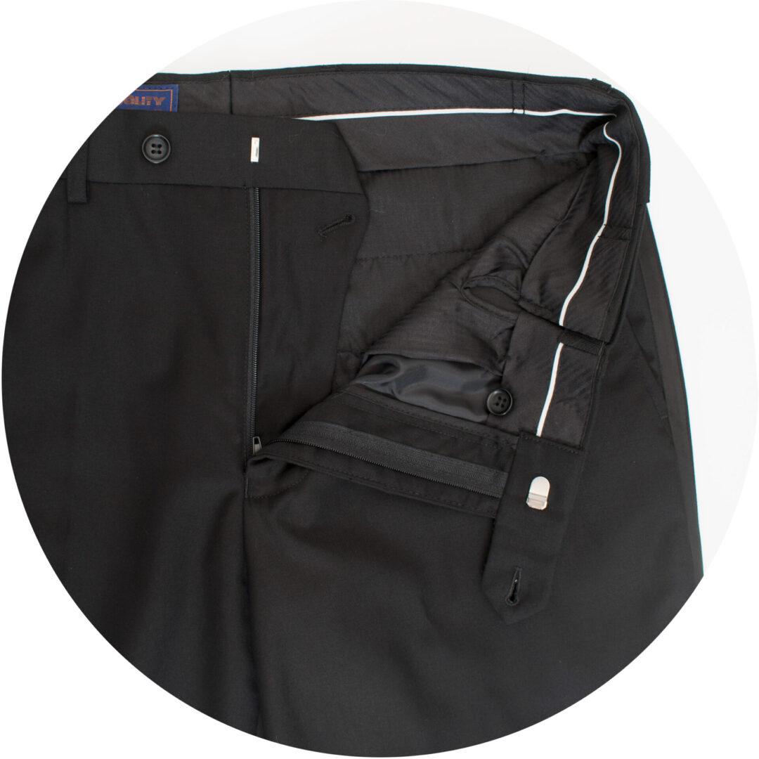 Premium Black 8 Piece suit with Pocket square set